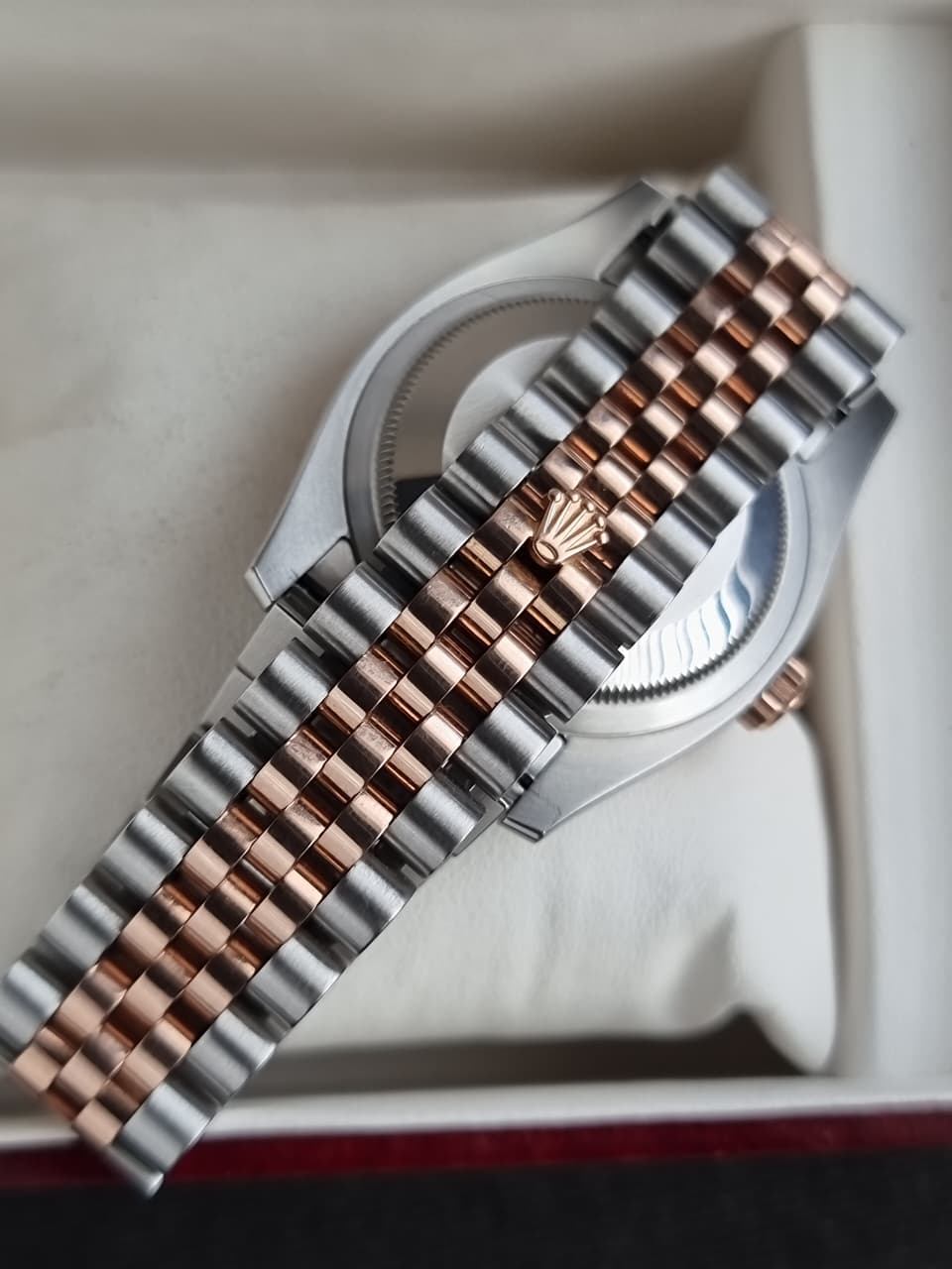 Rolex Datejust 36 Silver Jubilee Diamond Dial Two-Tone Everose Gold & Stainless Steel Automatic Men's Watch 116231
