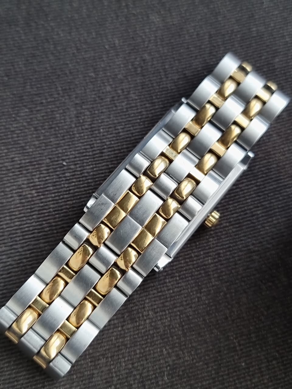 Raymond Weil Tango 5381 White Dial Two-Tone 18K Gold Plated Stainless Steel Men's Quartz Watch 5381-STP-00308