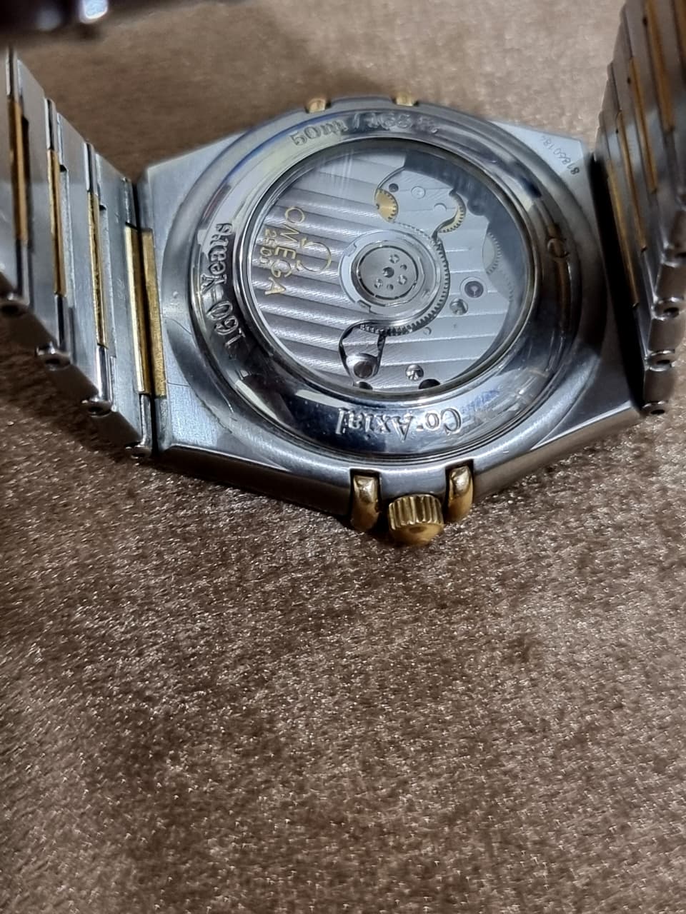 Omega Constellation 35.5mm Gold Dial Two-Tone Stainless Steel & 18K Yellow Gold Automatic Men's Watch 1202.15.00