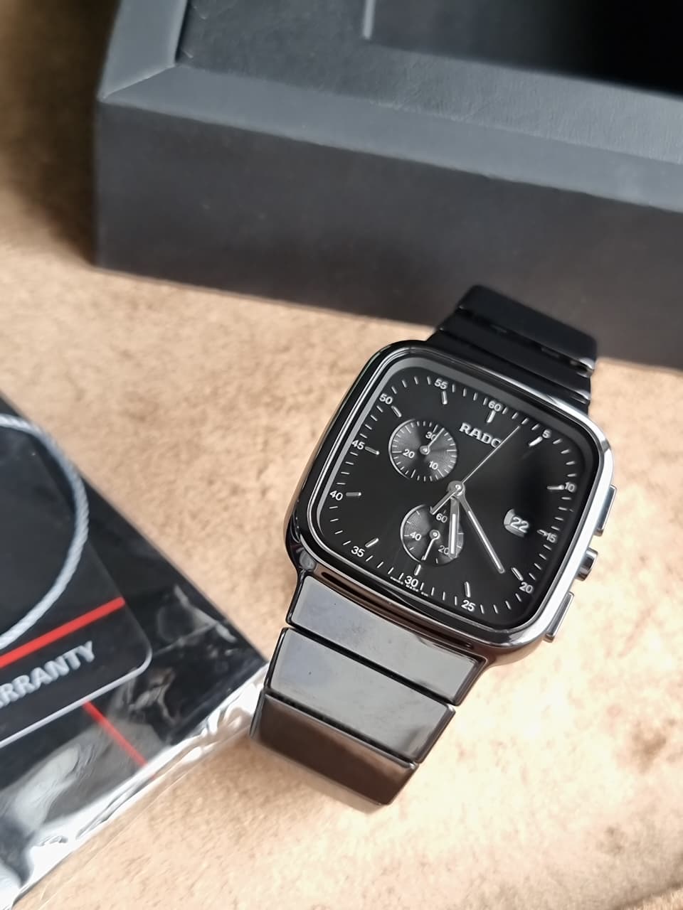 Rado R5.5 Chronograph Black Dial Black High-Tech Ceramic Men's Quartz Watch R28885152