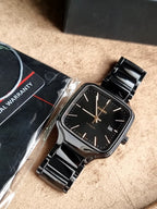 Rado True Square Black Dial Black High-Tech Ceramic Ladies Quartz Watch R27080162