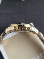 Michael Kors Blair Two-tone Stainless Steel Gold Dial Chronograph Quartz Watch for Ladies - MK6094