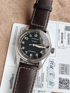Longines Spirit Automatic Chronometer 37mm Black Dial Brown Leather Men's Watch L3.410.4.53.0