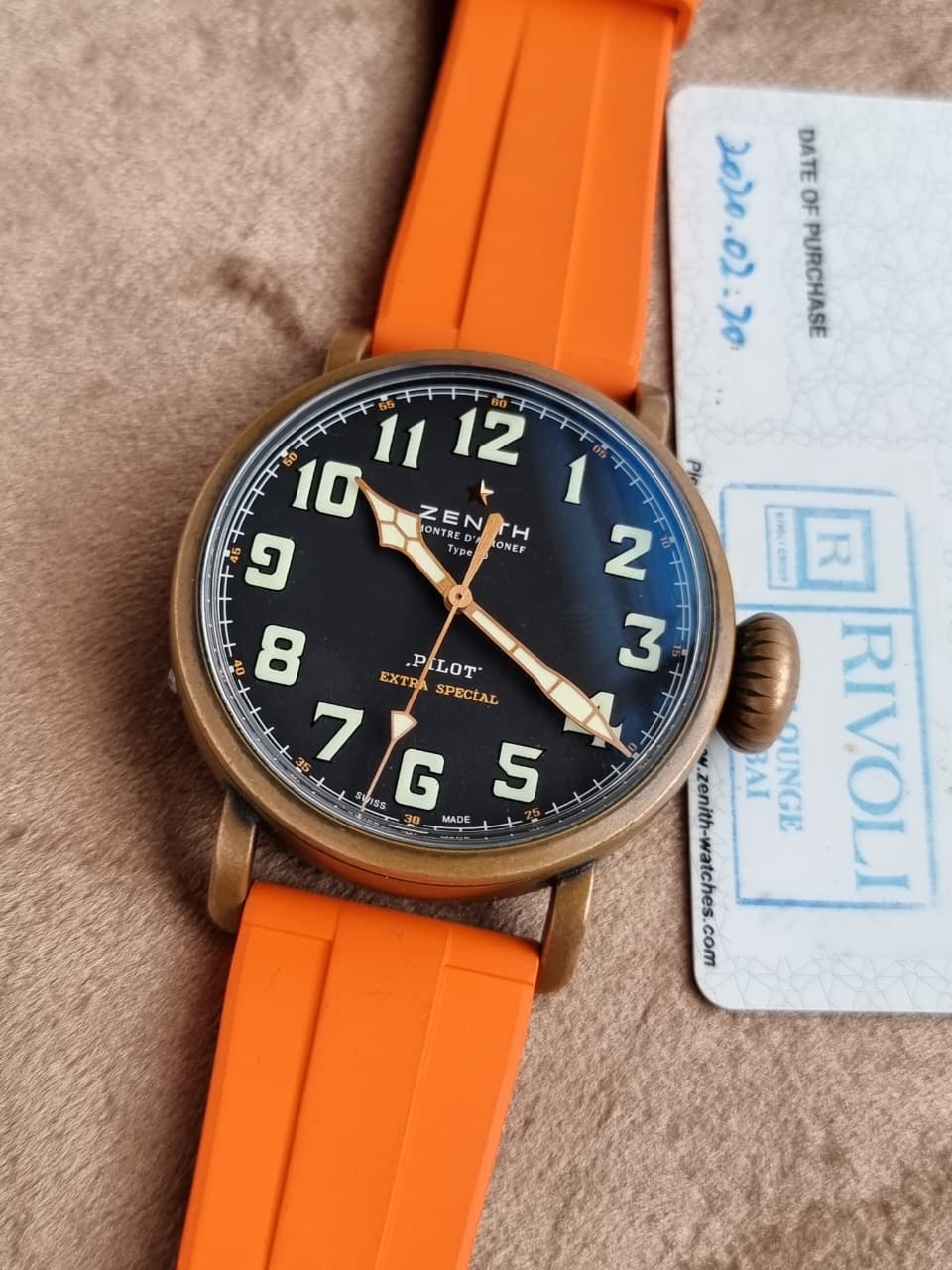 Zenith Pilot Type 20 Extra Special 45mm Bronze Black Dial Automatic Men's Watch 29.2430.679/21.C753