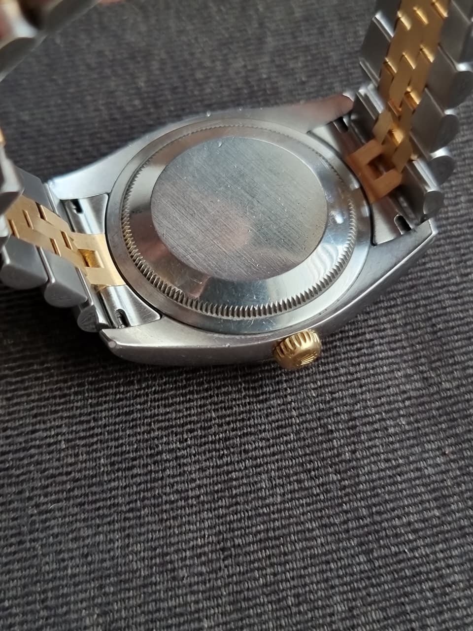 Rolex Datejust 36 Champagne Dial Two-Tone Stainless Steel & 18K Yellow Gold Automatic Men's Watch 16233