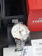 Tissot PRC 200 Chronograph Silver Dial Stainless Steel Men's Quartz Watch T114.417.11.037.00