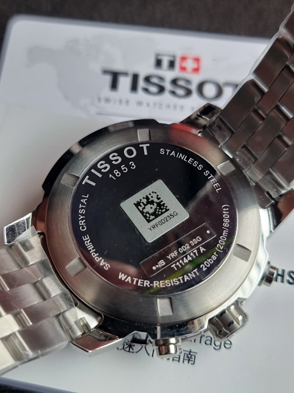Tissot PRC 200 Chronograph Silver Dial Stainless Steel Men's Quartz Watch T114.417.11.037.00