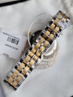 Versace Daphnis Two-Tone Green Dial Stainless Steel Ladies Quartz Watch VEOCA0424