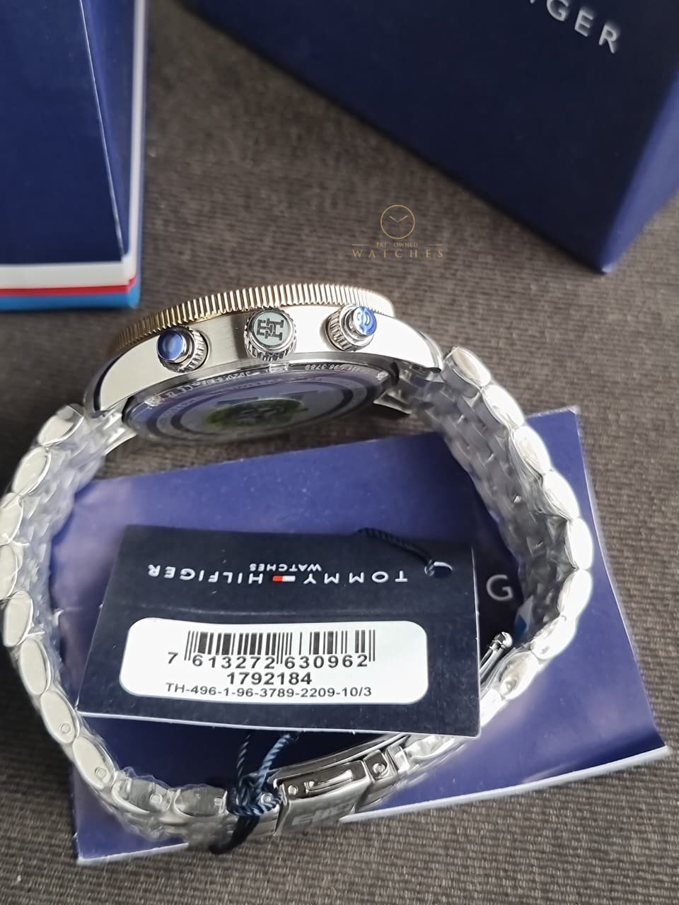 Tommy Hilfiger TH85 Chronograph White Dial Stainless Steel Men's Quartz Watch 1792184