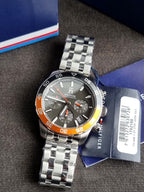Tommy Hilfiger TH85 Grey Dial Stainless Steel Chronograph Quartz Men's Watch 1792186