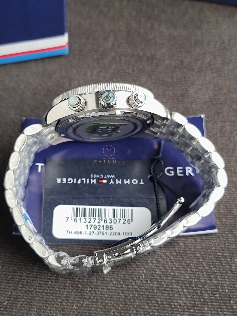 Tommy Hilfiger TH85 Grey Dial Stainless Steel Chronograph Quartz Men's Watch 1792186
