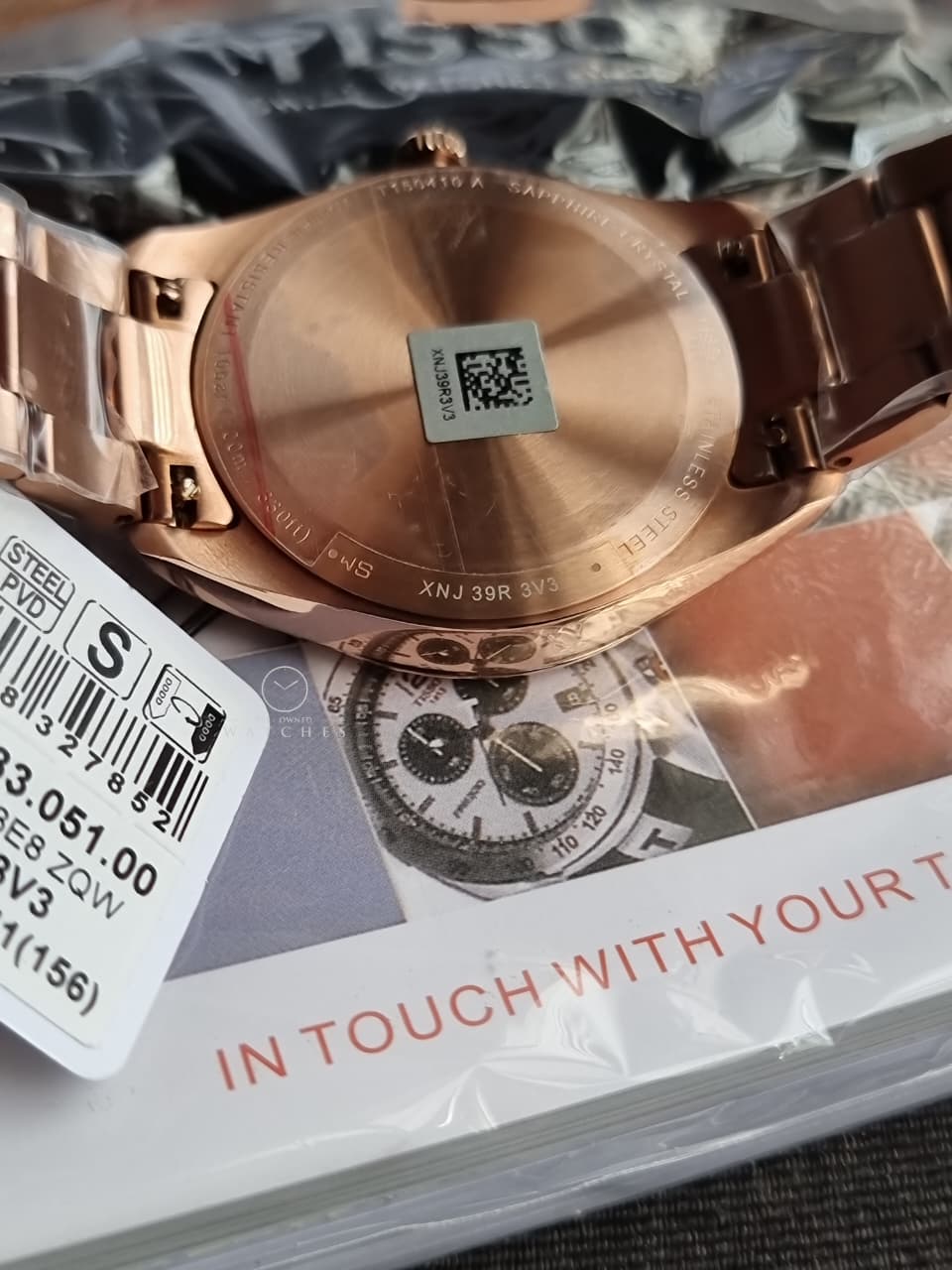 Tissot PR 100 40mm Black Dial Rose Gold PVD Stainless Steel Men's Quartz Watch T150.410.33.051.00