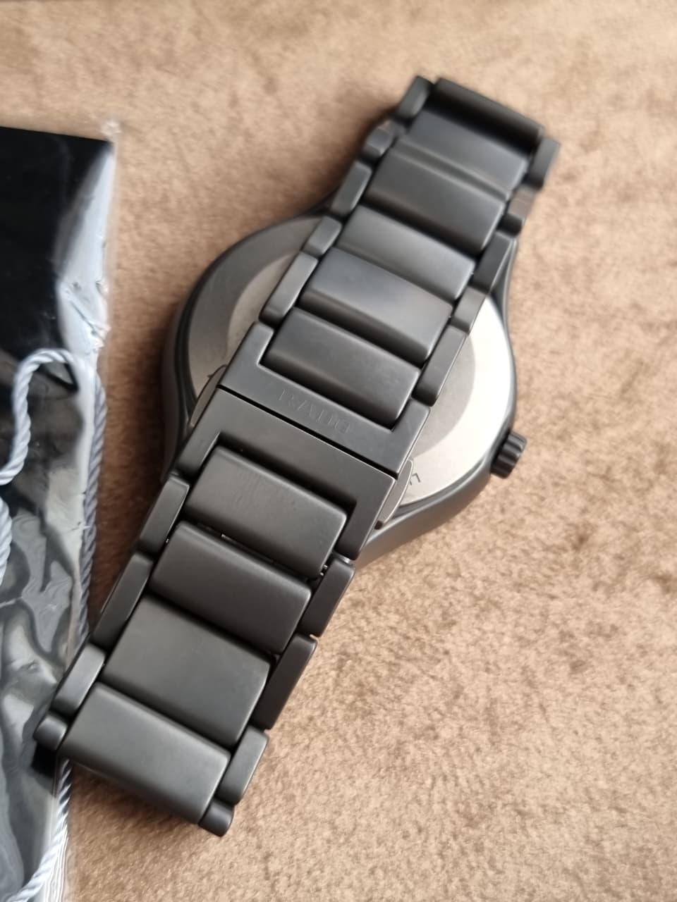 Rado True Face 40mm Silver Mirror Dial Grey High-Tech Ceramic Automatic Men's Watch R27236112