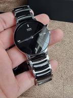 Rado Centrix Jubile Diamonds Black Dial Two-Tone Stainless Steel & Ceramic Automatic Men's Watch R30941702