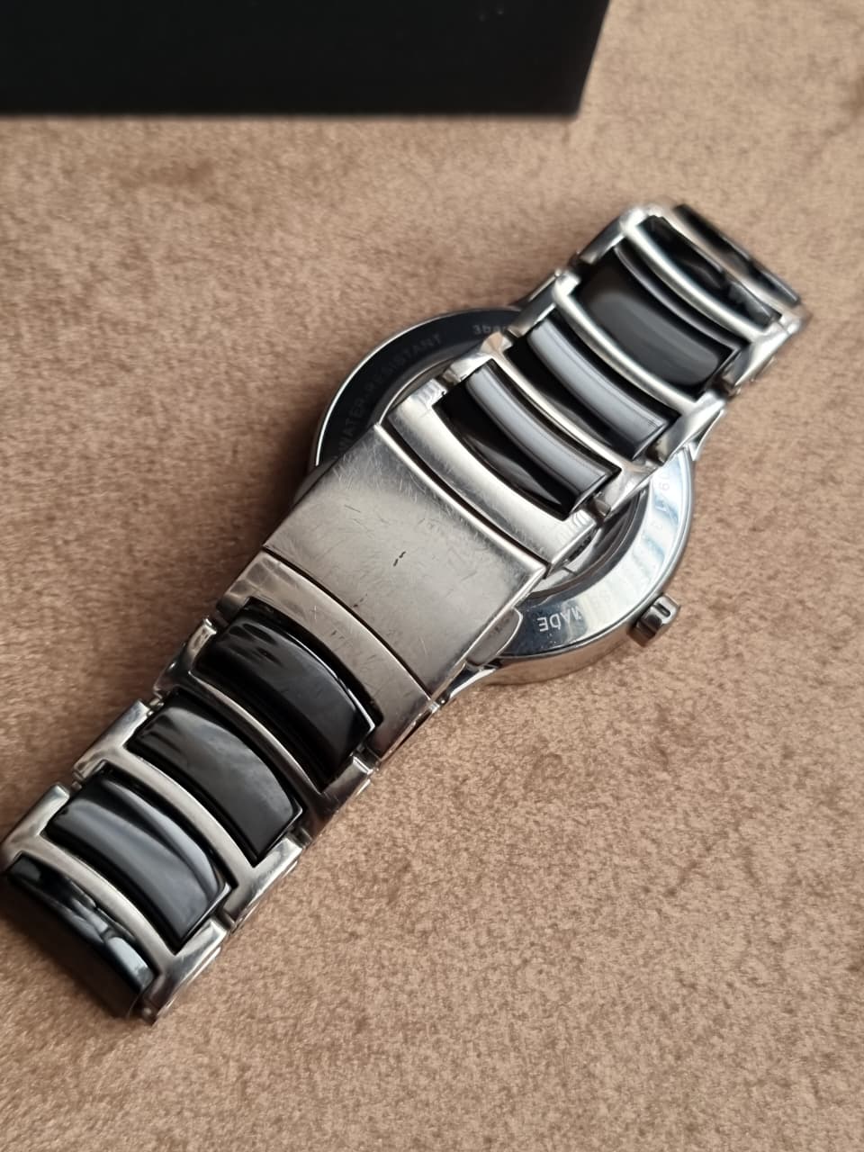 Rado Centrix Jubile Diamonds Black Dial Two-Tone Stainless Steel & Ceramic Automatic Men's Watch R30941702