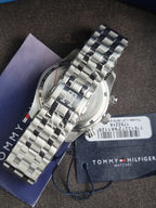 Tommy Hilfiger TH85 Green Dial Stainless Steel Chronograph Quartz Men's Watch 1792214