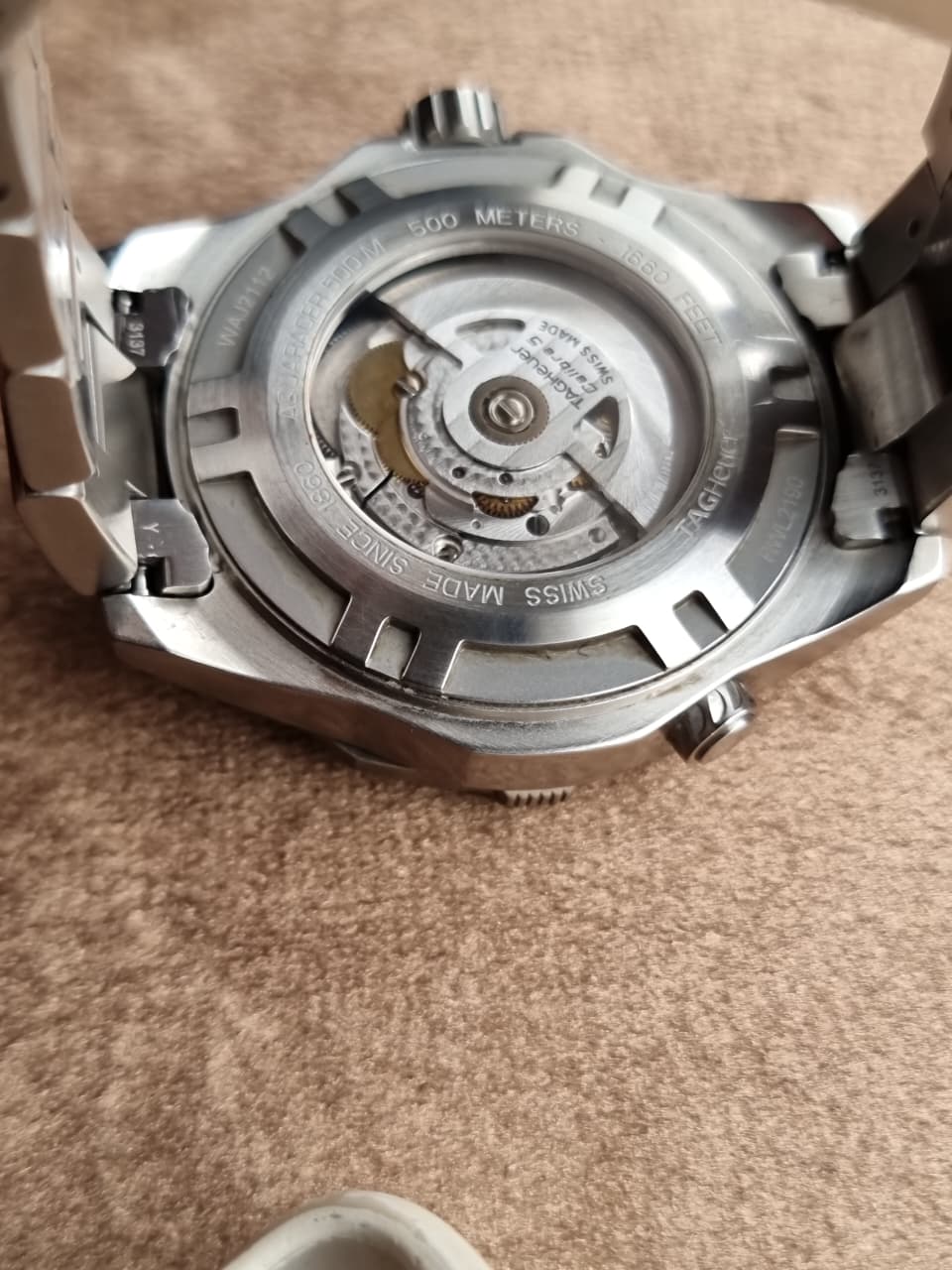 TAG Heuer Aquaracer 500M 43mm Blue Dial Stainless Steel Automatic Men's Watch WAJ2112.BA0870