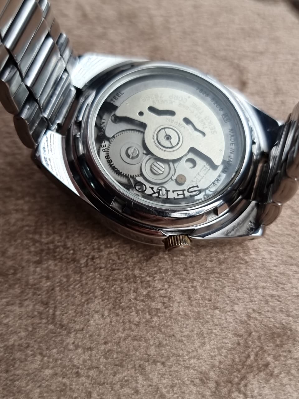 Seiko 5 Automatic Golden Dial Stainless Steel Men's Watch