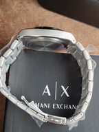 Armani Exchange Oliver Chronograph Men's Watch AX2821 – Two-Tone Stainless Steel, Cream Dial