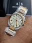 Armani Exchange Oliver Chronograph Men's Watch AX2821 – Two-Tone Stainless Steel, Cream Dial
