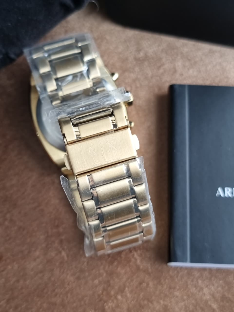 Armani Exchange Oliver Chronograph Men's Watch AX2822 – Green Dial, Gold-Tone Stainless Steel
