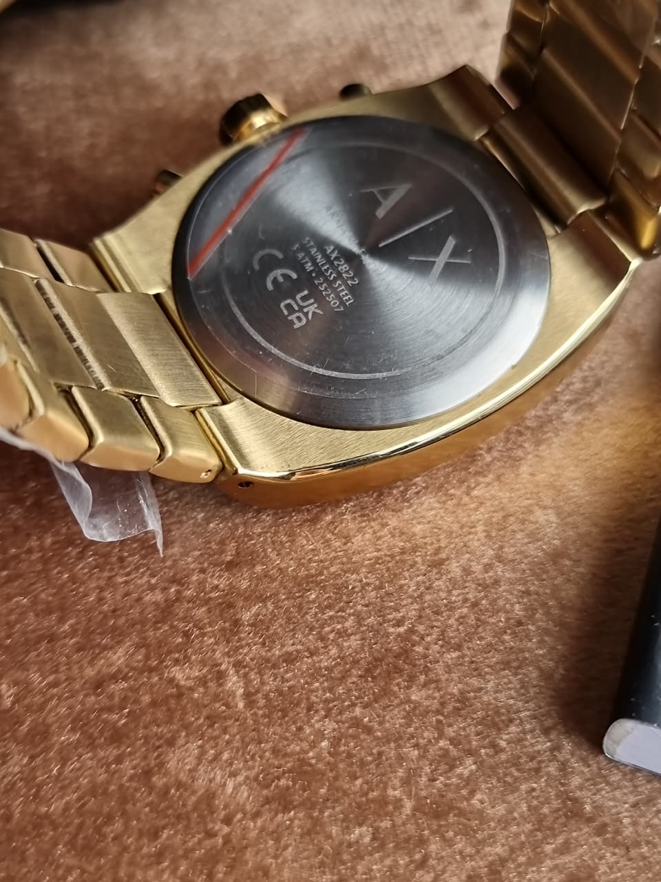 Armani Exchange Oliver Chronograph Men's Watch AX2822 – Green Dial, Gold-Tone Stainless Steel