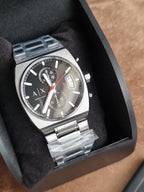 Armani Exchange Oliver Chronograph Men's Watch AX2823 – Black Dial, Gunmetal Stainless Steel