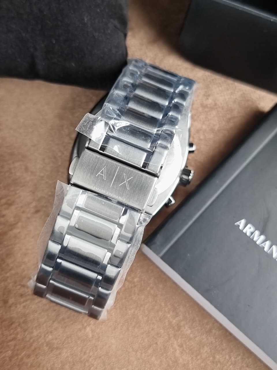 Armani Exchange Oliver Chronograph Men's Watch AX2823 – Black Dial, Gunmetal Stainless Steel