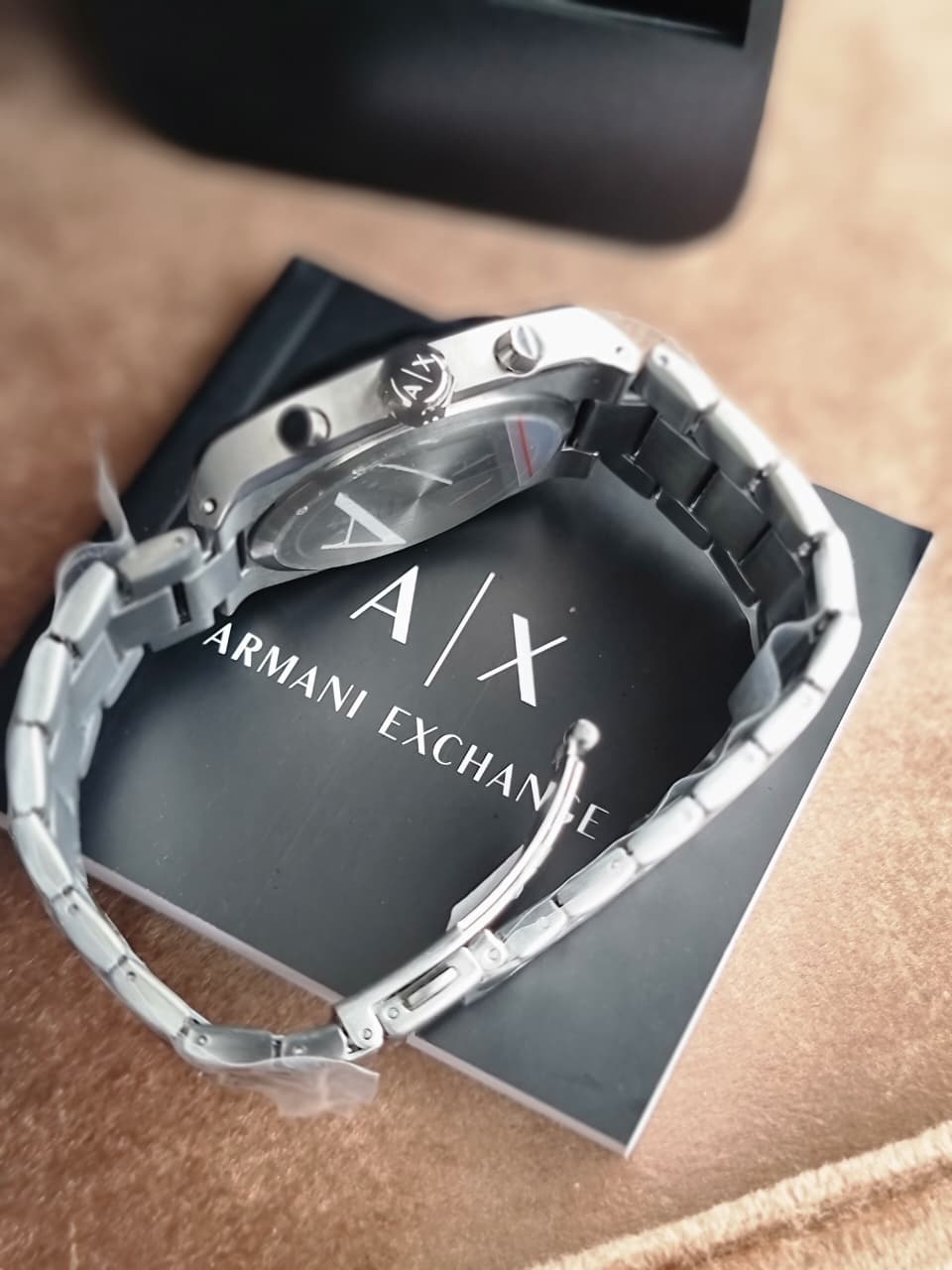 Armani Exchange Oliver Chronograph Men's Watch AX2823 – Black Dial, Gunmetal Stainless Steel