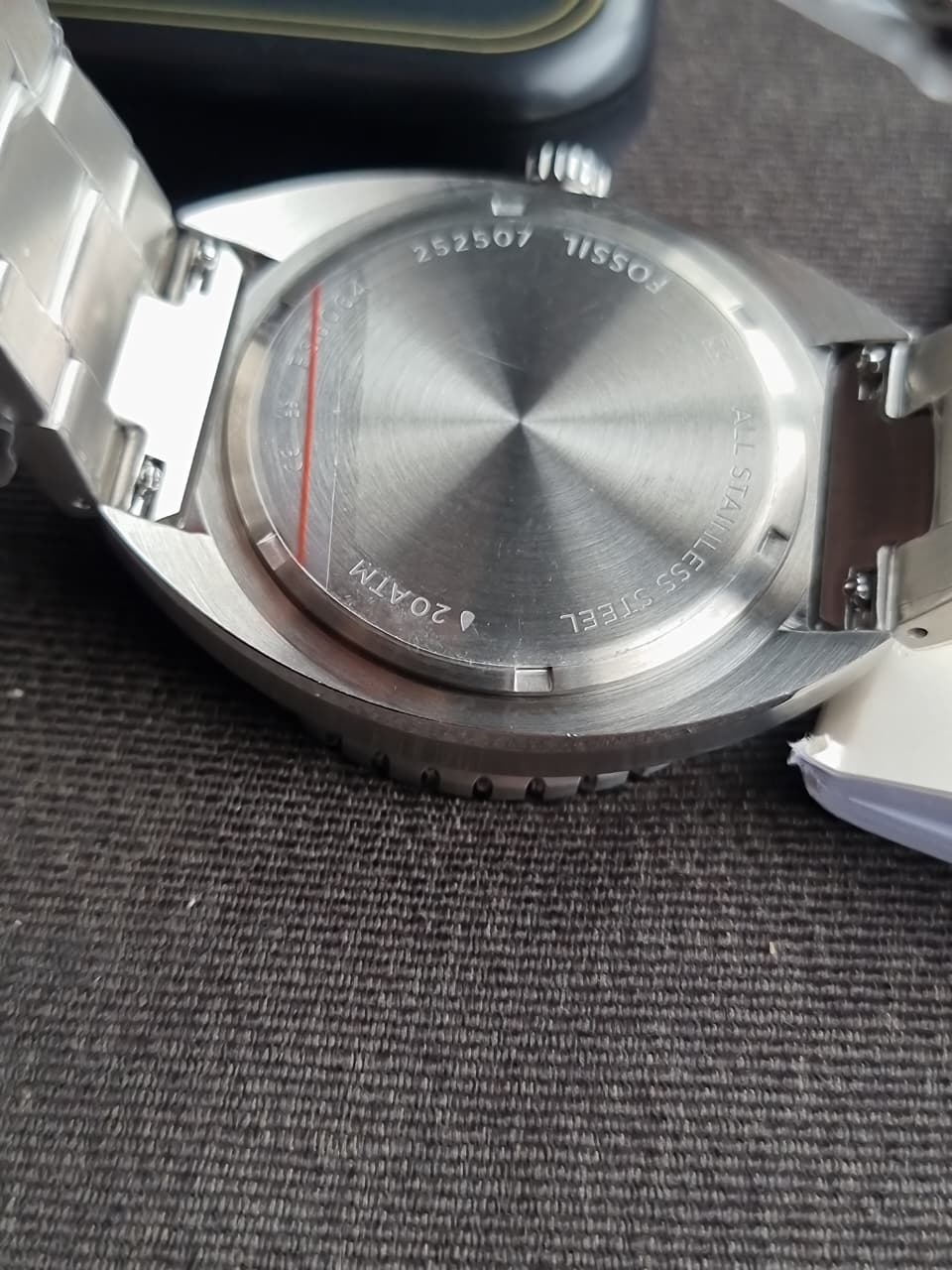 Fossil Breaker Men's Watch FS6064 – Blue Textured Dial, Stainless Steel Bracelet
