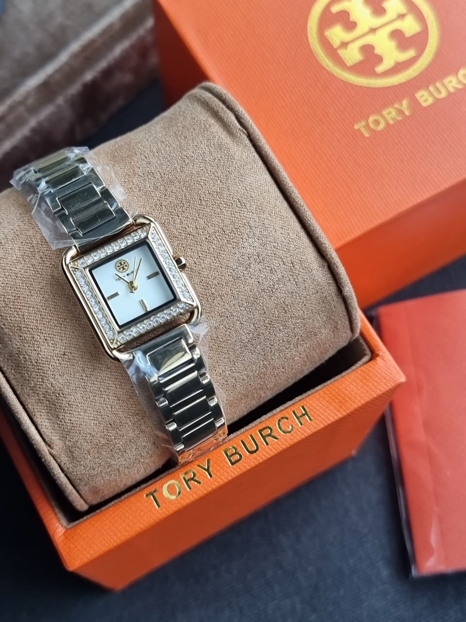 Tory Burch Small Kira TBW6028 Ivory Dial Gold-Tone Women's Watch