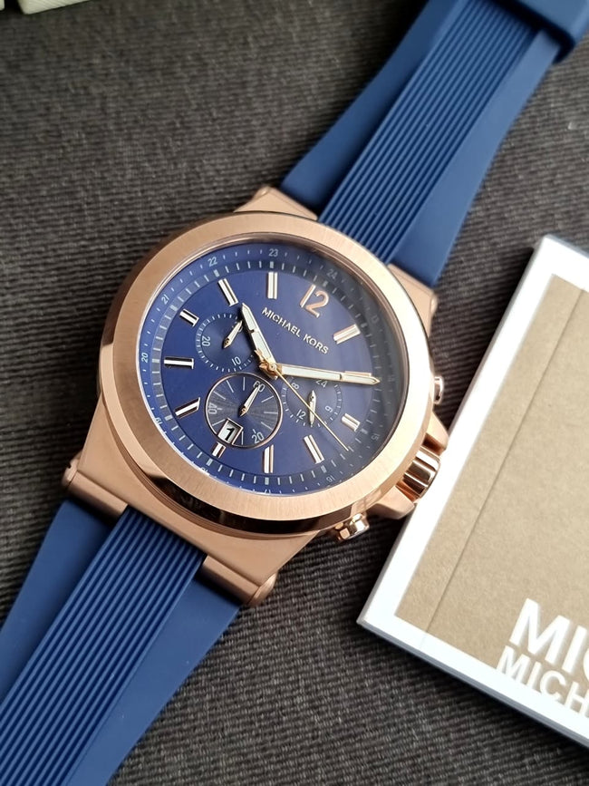 MICHAEL KORS Dylan Chronograph Navy Dial Men's Watch MK8295 Hover Image