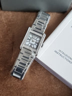 Emporio Armani Genni Women's Watch AR11662 – Mother of Pearl Dial, Crystal Bezel, Silver Stainless Steel
