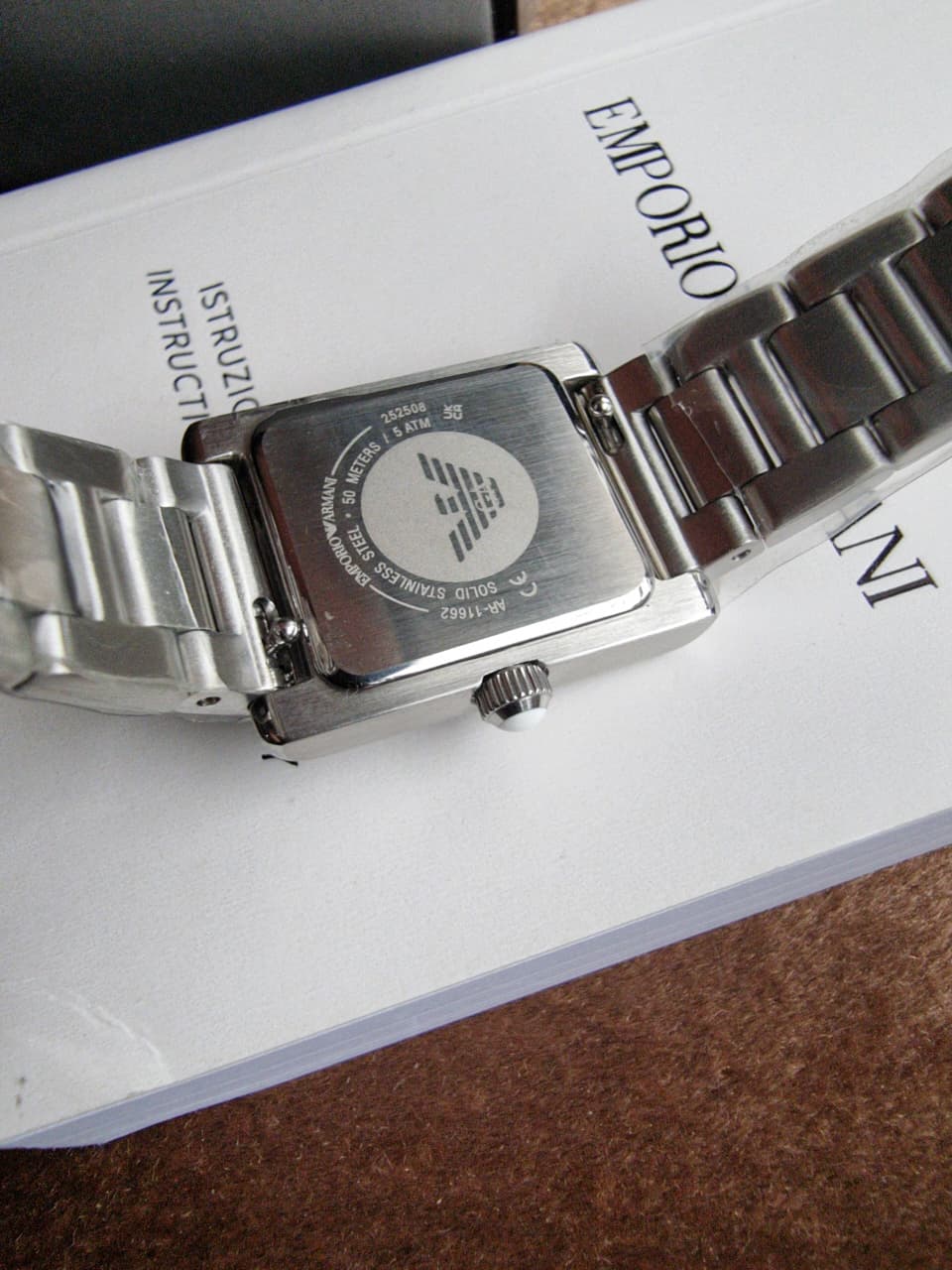 Emporio Armani Genni Women's Watch AR11662 – Mother of Pearl Dial, Crystal Bezel, Silver Stainless Steel