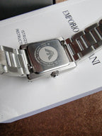 Emporio Armani Genni Women's Watch AR11662 – Mother of Pearl Dial, Crystal Bezel, Silver Stainless Steel