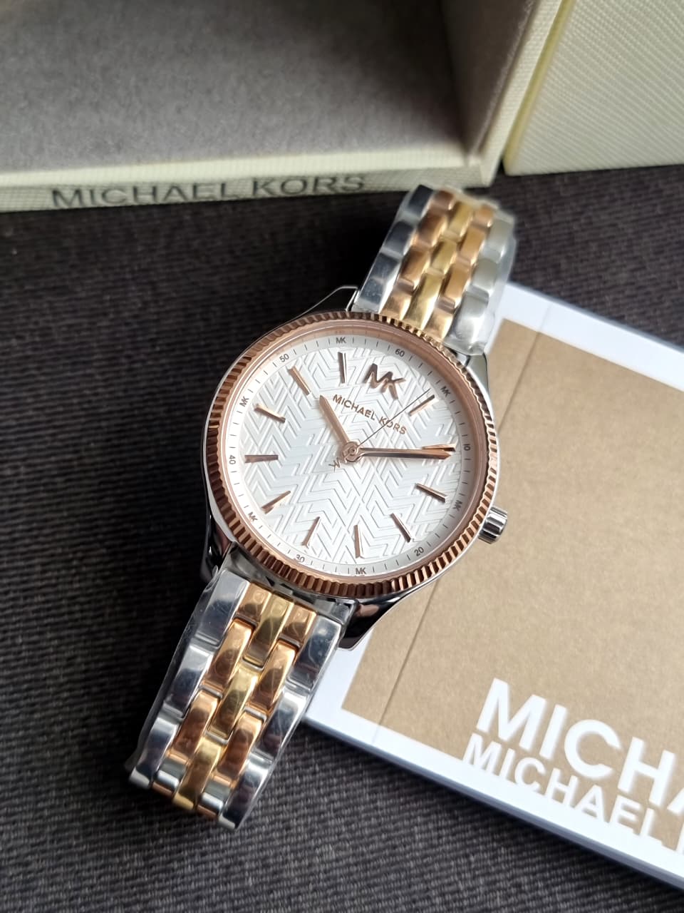 Michael Kors Women’s Quartz Stainless Steel White Dial 36mm Watch MK6642
