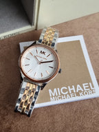 Michael Kors Women’s Quartz Stainless Steel White Dial 36mm Watch MK6642