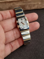 Omega Constellation Quadrella 19mm Women's Watch – Rose Gold & Stainless Steel, Mother of Pearl Dial 1283.79.00