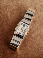 Omega Constellation Quadrella 19mm Women's Watch – Rose Gold & Stainless Steel, Mother of Pearl Dial 1283.79.00