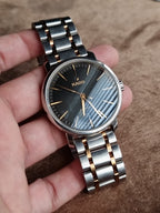Rado DiaMaster Men's Watch R14078163 – 46mm Black Dial, Two-Tone Stainless Steel Bracelet