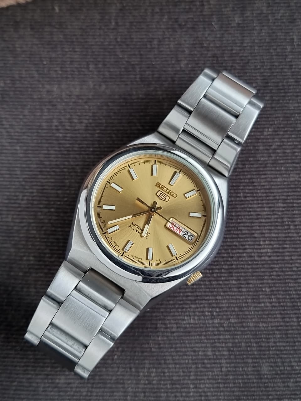 Seiko 5 Golden Dial 36mm Automatic Watch