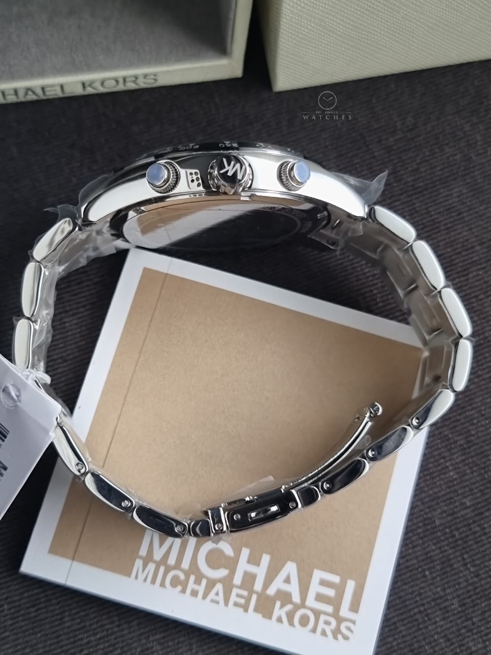 Michael Kors Men’s Quartz Stainless Steel Green Dial 45mm Watch MK8912