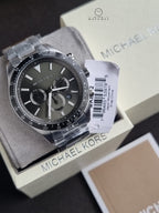 Michael Kors Men’s Quartz Stainless Steel Green Dial 45mm Watch MK8912