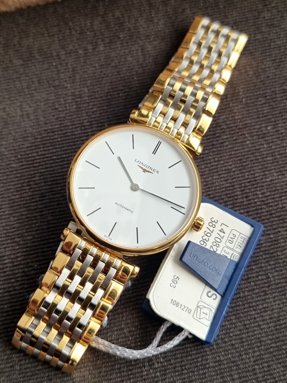 Longines La Grande Classique L4.908.2.12.7 L49082127 White Dial Two-Tone Unisex Watch