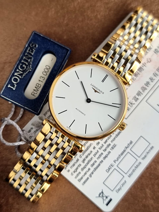 Longines La Grande Classique L4.908.2.12.7 L49082127 White Dial Two-Tone Unisex Watch Main Image