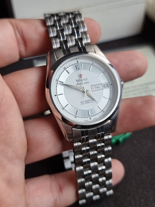 Vintage Titoni Airmaster 359 35mm Automatic Men's Watch Swiss Made Main Image
