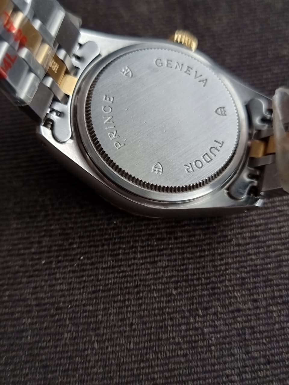 Tudor Prince Oysterdate 72033 Champagne Dial 10-Diamond Two-Tone Automatic Men's Watch