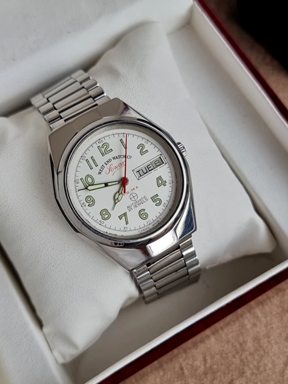 West end watch 36mm White Dial Automatic Watch