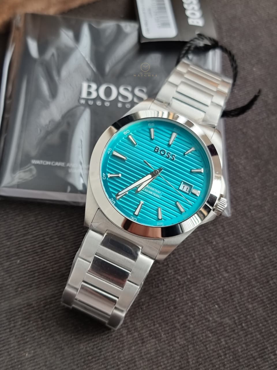 Hugo Boss Strike 1514171 Light Blue Dial Stainless Steel Men's Quartz Watch