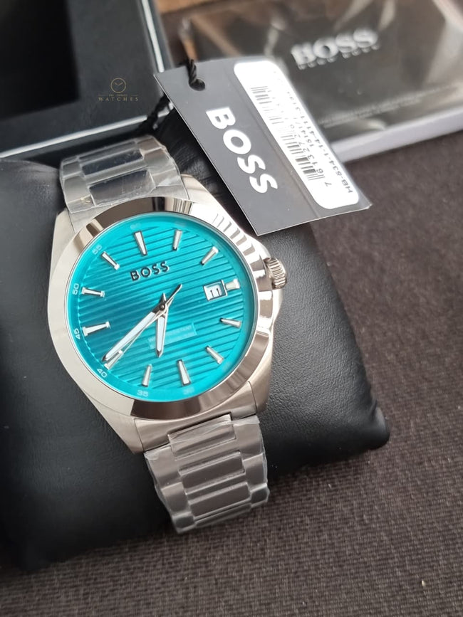 Hugo Boss Strike 1514171 Light Blue Dial Stainless Steel Men's Quartz Watch Hover Image